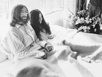 Yoko Ono und John Lennon, Bed-In for Peace, 1969, Amsterdam