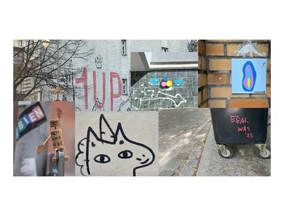 Collage Graffiti und Street Art