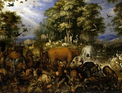 Roelant Savery. Das Paradies (Detail), 1626