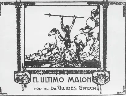 Filmplakat „El última malón“ (1918)