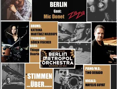 Veranstaltungen in Berlin: BERLIN METROPOL ORCHESTRA feat. Mayelis Guyat und Mic Donet
