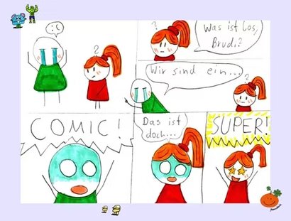 Comic-Ausstellung des Comic Clubs der Mandarie Kunstschule