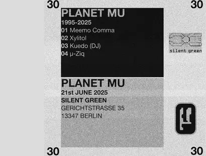 KEY VISUAL 30 Years Planet Mu