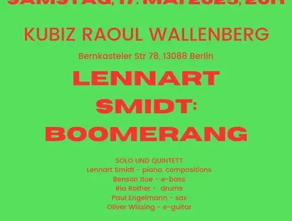 POSTER Lennart Smidt: Boomerang