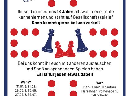 Veranstaltungen in Berlin: Spielenachmittag in der Bibliothek