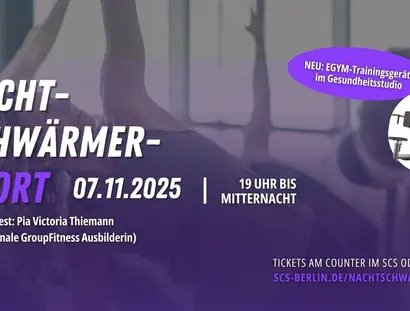 Veranstaltungen in Berlin: Nachtschwärmer-Sport