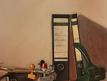 Karoline Koeppel, Amtliches Stillleben, Ölgemälde