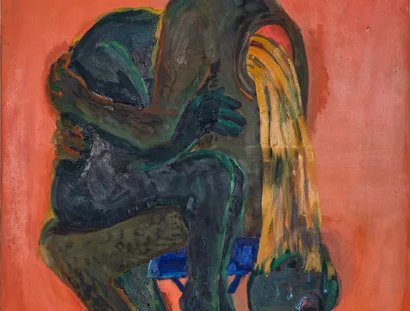 A hug not holding, 2025, Acryl und Öl auf Leinwand.001.L