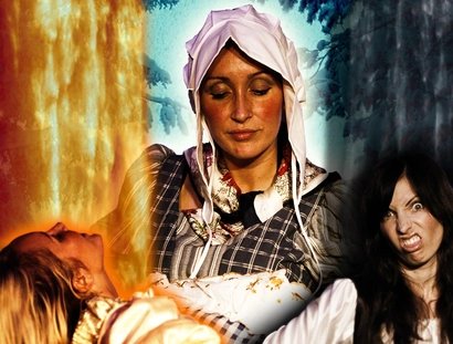 Plakat "Frau Holle" im Theater Varia Vineta