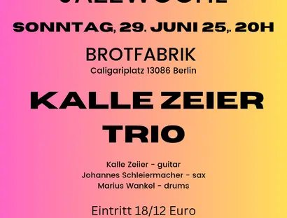 POSTER Kalle Zeier Trio