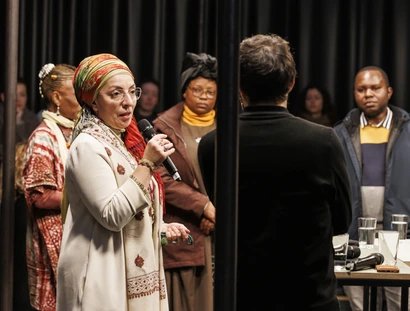 Feride Funda G.-Gençaslan spricht zur Einweihung des GCA Raums, 2024
