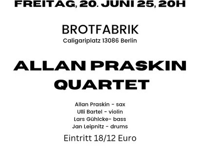 POSTER Allan Praskin Quartet