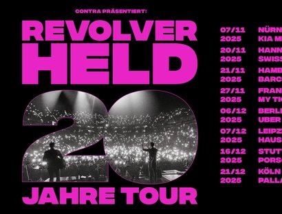 KEY VISUAL Revolverheld: 20 Jahre Tour