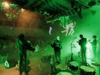 Konzert der Gruppe Mariachi Internacional *EL DORADO* im Humboldt Forum während der Fiesta de Día de Muertos