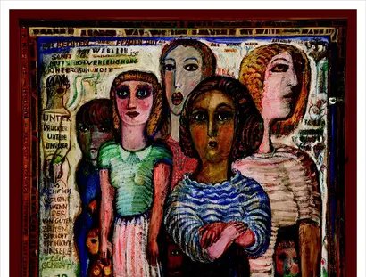 Annemirl Bauer, Emma gewidmet, 1979, Öl auf Leinwand, 110 × 110 cm