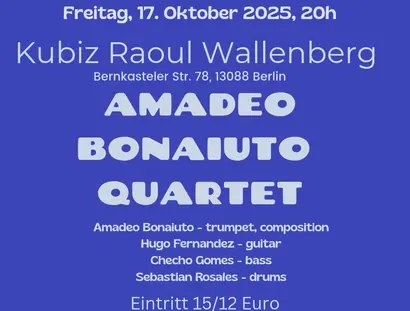 Veranstaltungen in Berlin: Amadeo Bonaiuto Quartet