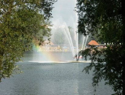 Der Weiße See mit Fontäne