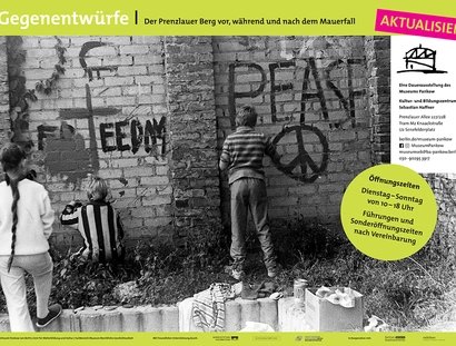 Plakat zur Ausstellung "Gegenentwürfe"