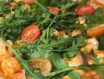 Pizza mit Rucola