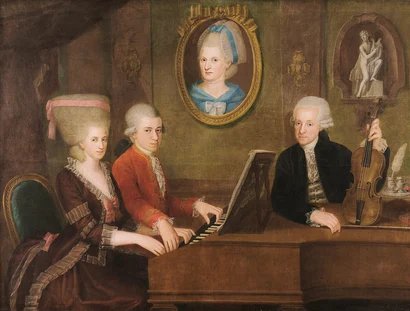 Mozart und Familie