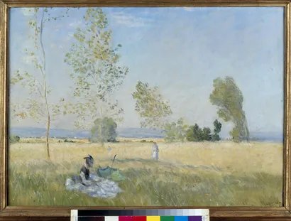 Claude Monet: Sommer (1874), Gemälde / Öl auf Leinwand (57 x 80 cm), Nationalgalerie, Staatliche Museen zu Berlin