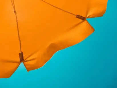 Detail eines Sonnenschirms