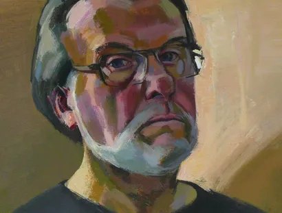 Friedrich Porsdorf Selbstportrait 2013 Acryl 60x50 cm