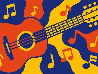 Gitarrenmusik , Symbolgrafik