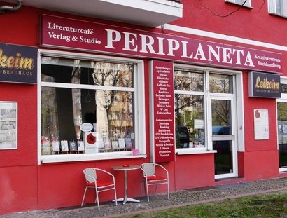 Periplaneta Literaturcafé Außen, Prenzlauer Berg