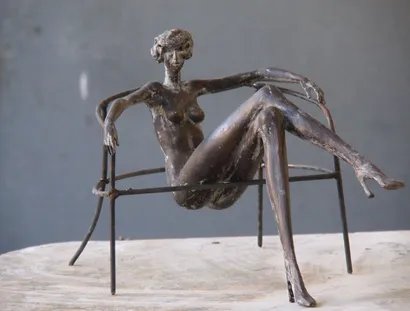 Reinhold Petermann, Frau im Sessel, 2003