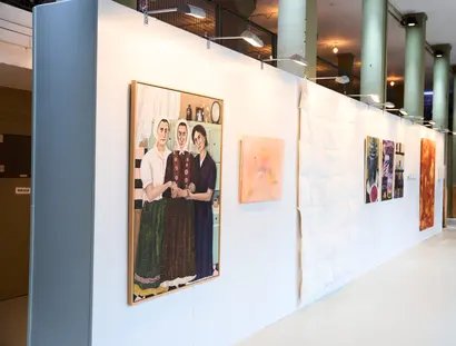 Ausstellung Jüdische Kunstschule 2025, © Gregor Zielke, Institut für Neue Soziale Plastik.