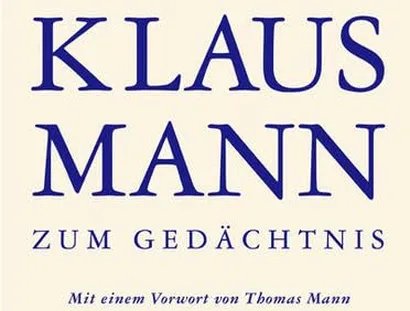 VISUAL „Klaus Mann zum Gedächtnis“