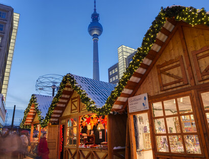 Weihnachtsmarkt am Berliner Alexanderplatz
