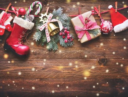 nostalgische Weihnachtsdekoration