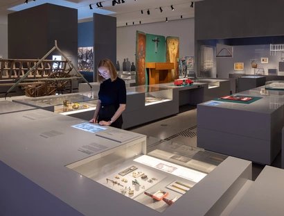 Centre de documentation sur la fuite, l'expulsion et la réconciliation à Berlin, salle d'exposition