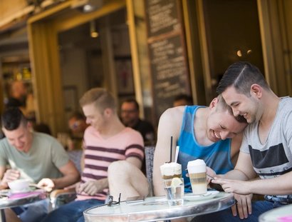 Café Berio at Winterfeldtplatz in Berlin