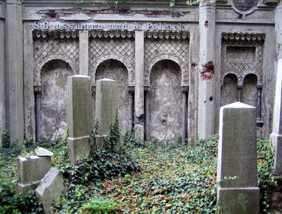 Alte Gräber auf dem Jüdischer Friedhof in der Schönhauser Allee 