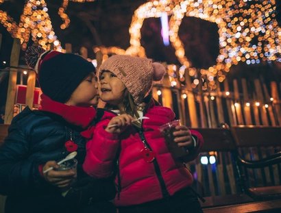Mercado de los niños en Navidad