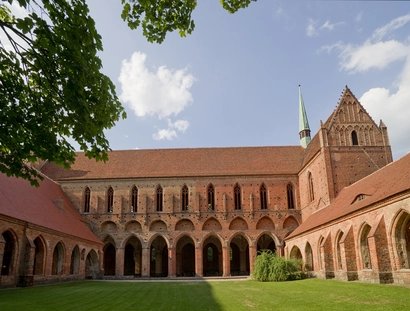 Exterior view of Chorin Monastery in Brandenburg