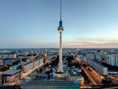 Blick auf die Berliner Innenstadt mit dem Fernsehturm