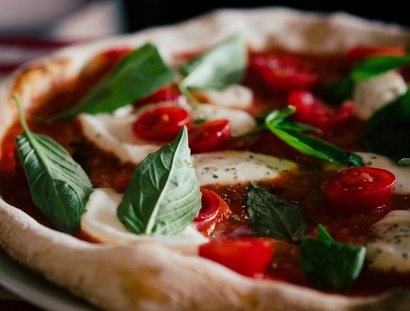 Close-Up Of Fresh Delicious Pizza