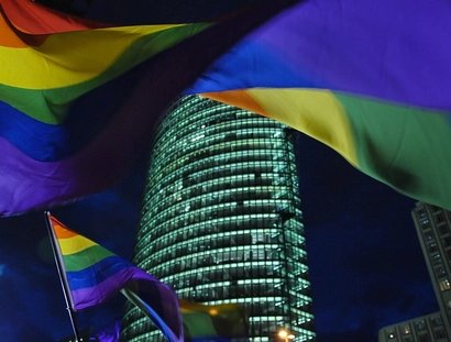 Regenbogen Flaggen