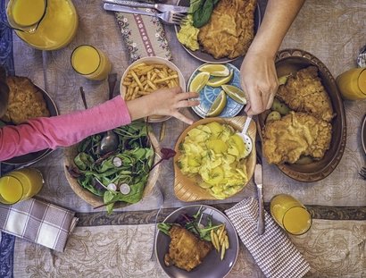 Schnitzel mit Kartoffelsalat