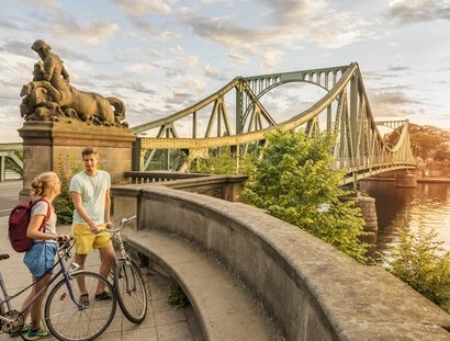Visite à vélo du pont Glienicker, dans la banlieue de Berlin