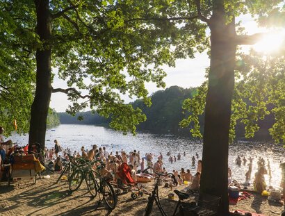 Krumme Lanke: lago balneabile a Berlino