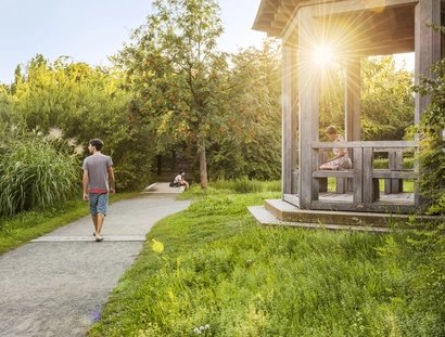 Der Pavillon im Comenius Garten in Berlin