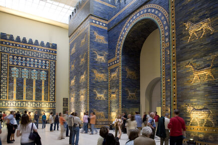 Porte bleue au musée de Pergame à Berlin