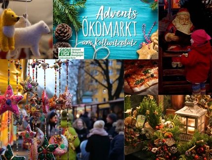 Adventsökomarkt auf dem Kollwitzplatz
