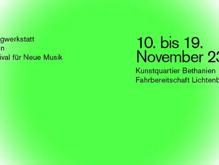 Klangwerkstatt Berlin 2023