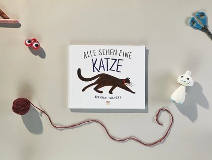 Cover zum Bilderbuch "Alle sehen eine Katze" von Brendan Wenzel
